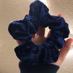 Dark Blue Velvet Scrunchie!
